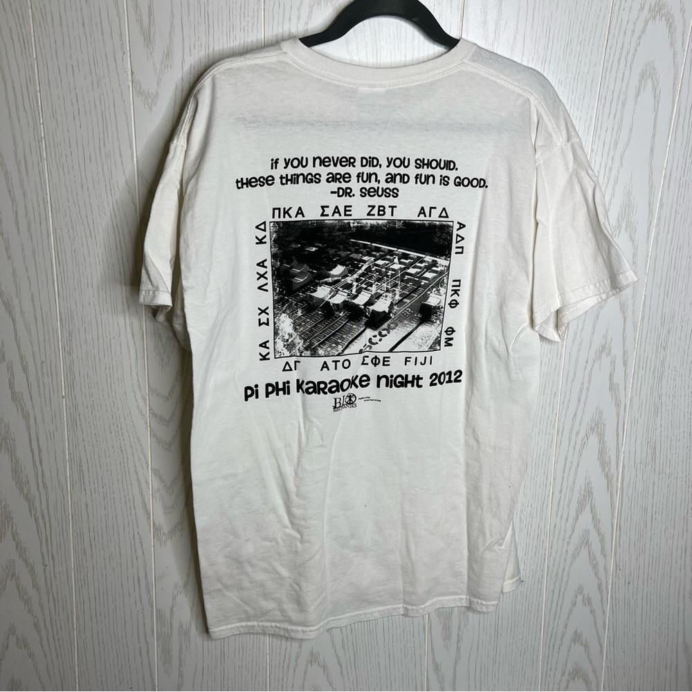 Pi Beta Phi University of Memphis Karaoke Night 2012 Sorority Event T-Shirt